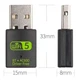 Wi-Fi + Bluetooth USB адаптер модем 2.4 / 5 GHz 802.11ac для ноутбуку планшету ПК - изображение 3