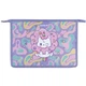 Папка на молнии Kite Rainbow Catcorn "Котик" A4+ 34х25 см с текстильным расширением 6 см фиолетовая (K24-428-1) - изображение 1