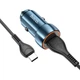 АЗУ Hoco Z46 Blue Shield с одним выходом USB 18 Вт, поддержка QC3.0, FCP и AFC, комплект с кабелем длиной 1m для Type-C Металлически-серый - изображение 4