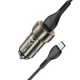 АЗУ Hoco Z46 Blue Shield с одним выходом USB 18 Вт, поддержка QC3.0, FCP и AFC, комплект с кабелем длиной 1m для Type-C Металлически-серый - изображение 5