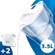 Фильтр-кувшин Brita Aluna XL 3,5 л Белый с картриджами Maxtra Pro 2 шт - изображение 1