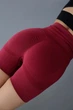 Спортивные женские удлиненные шорты Hot с двойным пуш-ап эффектом и утяжкой для фитнеса, йоги, танцев M Винный-бордо (MS02000HM) - изображение 15