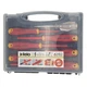 Набор отверток Felo ERGONIC E-SLIM 1000V 3,0/4,0х100/5,5х125/PH1x80/PH2x100/PZ2x100/VDE 0680/6 + пластиковый кейс CrMoV сталь 7 шт 41380736 (14742) - изображение 2