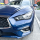 Реснички на Infiniti Q50 черный глянец ABS-пластик - изображение 3