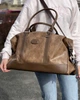 Дорожня сумка з екошкіри David Jones CM 3258 - світло-коричневий - зображення 8