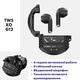 Беспроводные наушники TWS XO G12 Black геймерские беспроводные с встроенным микрофоном без проводные черного цвета с шумопоглощением в кейсе - изображение 1