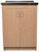 Мойка с тумбой AQUAMARIN BoxWood 600 Beech (Бук)+Сифон - изображение 1