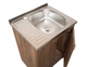 Мийка з тумбою AQUAMARIN BoxWood 600 Tobacco (Коричневий)+Сифон - зображення 4