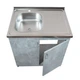 Мойка с тумбой AQUAMARIN BoxWood 800 Cement (Серый цемент)+Сифон+Гибкий смеситель - изображение 3