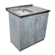 Мойка с тумбой AQUAMARIN BoxWood 800 Cement (Серый цемент)+Сифон - изображение 3