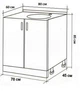Мойка с тумбой AQUAMARIN BoxWood 800 White (Белая)+Сифон - изображение 9
