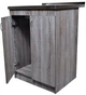 Мийка з тумбою AQUAMARIN BoxWood 600 Gray Onyx (Сірий Онікс)+Сифон - зображення 5