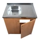 Мойка с тумбой AQUAMARIN BoxWood 800 Alder (Ольха)+Сифон - изображение 2