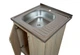 Мийка з тумбою AQUAMARIN BoxWood 600 Sonoma (Дуб сонома)+Сифон - зображення 4