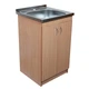 Мойка с тумбой AQUAMARIN BoxWood 500 Beech (Бук)+Сифон - изображение 6