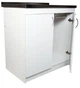 Мойка с тумбой AQUAMARIN BoxWood 800 White (Белая)+Сифон - изображение 5