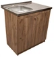 Мойка с тумбой AQUAMARIN BoxWood 800 Tobacco (Коричневий)+Сифон - изображение 3