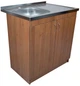 Мойка с тумбой AQUAMARIN BoxWood 800 Walnut (Орех)+Сифон - изображение 3