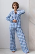 Пижама Forli Пижамный костюм из хлопка с брюками Blue Plaid XL/XXL HL0073-29-69_XL/XXL - изображение 1