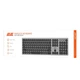 Клавіатура ножнична 2E KS270 105key, WL/BT, EN/UK, сіро-чорний - зображення 2