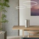 Белая светодиодная люстра из трех колец 40+60+80см «Circle» (52-9832-3B WHITE LED (400+600+800)) - изображение 3