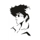 Наклейка на Авто / Мото / Витрину на Стекло Кузов " Аниме - Ковбой Бибоп - Спайк - Cowboy Bebop " любой цвет - изображение 1