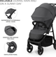 Прогулянкова коляска Kinderkraft Trig 3 KSTRIG03GRY0000 Granite Grey (5902533924844) - зображення 4