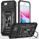 Ударопрочный чехол Camshield Army Ring для Apple iPhone 7 / 8 / SE (2020) (4.7") Черный / Black - изображение 1