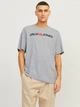 Футболка хлопковая длинная мужская Jack & Jones 12137126-54013 S Light Grey Melange (5713738379984) - изображение 1