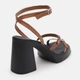 Жіночі босоніжки шкіряні Ashoes Remi/718 40 25.5 см Темна карамель (ROZ6501004365) - зображення 5