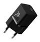 Зарядное устройство Baseus GaN5 Fast Charger mini 1C 20W EU QC3.0 PD 3A Black (CCGN050101) - изображение 1