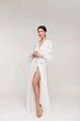 Длинное шелковое белое вечернее платье FashionYouWant XXL белый 43425478 - изображение 2