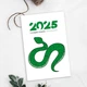 Новогодняя открытка на год змеи Happy Moments "З новим роком 2025" (NY105168) - изображение 4