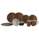 Сервіз столовий Gimex Tableware Nature 16 Pieces 4 Person Wood (6913100) - зображення 1