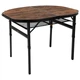 Стіл Bo-Camp Woodbine Oval 100x70 cm Black/Wood look (1404185) - зображення 1