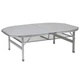 Стіл Bo-Camp Premium Oval 120x80 cm Grey (1404420) - зображення 2