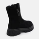 Женские зимние ботинки замшевые высокие Allshoes 972 36 22.7 см Черные (ROZ6501020997) - изображение 5