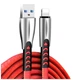 Дата кабель USB 2.0 AM to Lightning 1.0m zinc alloy red ColorWay (CW-CBUL010-RD) - изображение 1