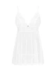 Сорочка Еротична нічна сорочка Obsessive Heavenlly babydoll & thong Білий XL/2XL ( SO8165 ) - зображення 3