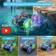 Машинка перевертыш на радиоуправлении Амфибия Stunt Car Трюковый вездеход Пульт+Браслет Управление жестами Прозрачный Красный - изображение 2