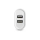 Зарядний пристрій Ugreen CD104 2xUSB 3.4A Charger (White) (20384) - зображення 3