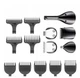 Тример машинка универсальная удобная для стрижки волос 6в1 VGR Professional Grooming kit V-106 Золотой - изображение 3