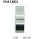 Ролик натягувача ременя SKF VKM 63002 - зображення 3