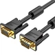 Кабель VGA 15M-15M, 2.0 м, з ферритами, чорний Vention - изображение 1