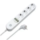 Сетевой фильтр питания ColorWay CW-CHE44W, 4 розетки/4USB White 2M (CW-CHE44W) (154437) - изображение 1