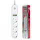 Сетевой фильтр питания ColorWay CW-CHE44W, 4 розетки/4USB White 2M (CW-CHE44W) (154437) - изображение 2