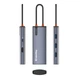 Док-станція ColorWay USB-C 5-в-1 Type C PD 100W/USB3.0х3/HDMI 4К (CW-HUB01) Сірий - изображение 8