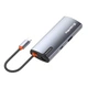 Док-станція ColorWay USB-C 5-в-1 Type C PD 100W/USB3.0х3/HDMI 4К (CW-HUB01) Сірий - изображение 9