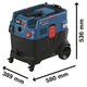 Пилосос будівельний Bosch GAS 400 A, 1200Вт, 240мБар, 40л, 14кг (0.601.9M0.020) - зображення 9