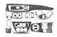 Накладки на панель (Meric) Карбон для Mitsubishi Lancer 9 2004-2008 гг - изображение 1